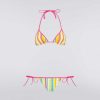 Donne Missoni Costumi Da Bagno | Bikini In Nylon Chevron Multicolore