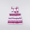 Ragazza (4-14 Anni) Missoni | Gonna In Misto Cotone A Zig Zag Con Bretelle Multicolore