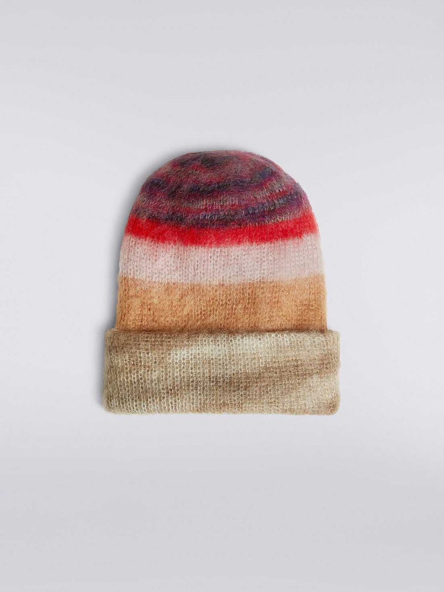 Donne Missoni Cappelli | Cappello In Misto Mohair Rigato Multicolore