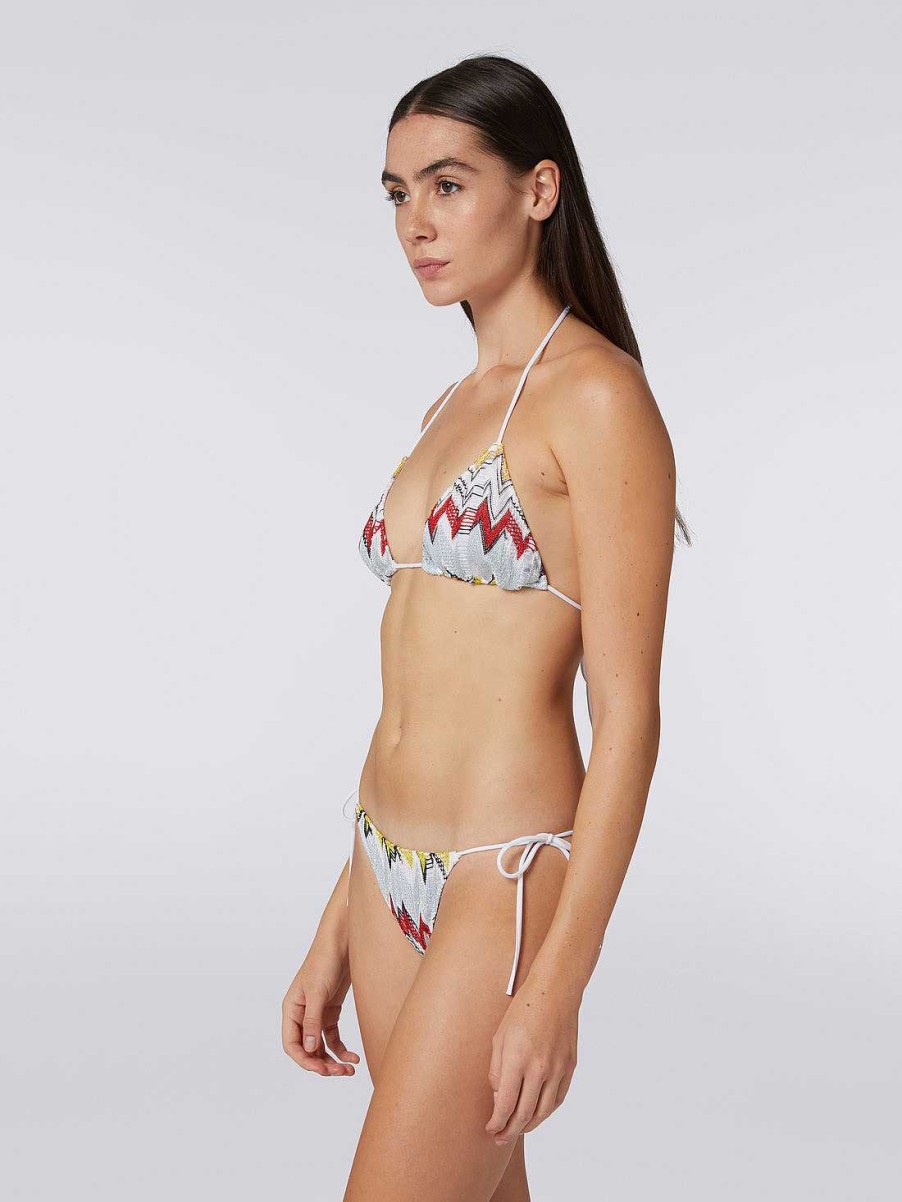 Donne Missoni Costumi Da Bagno | Bikini In Maglia A Zigzag Multicolore