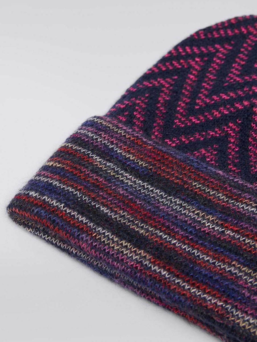 Donne Missoni Cappelli | Cappello In Lana E Alpaca A Zig Zag Multicolore