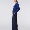 Donne Missoni Pantaloni | Pantaloni Cargo In Cotone Blu Scuro