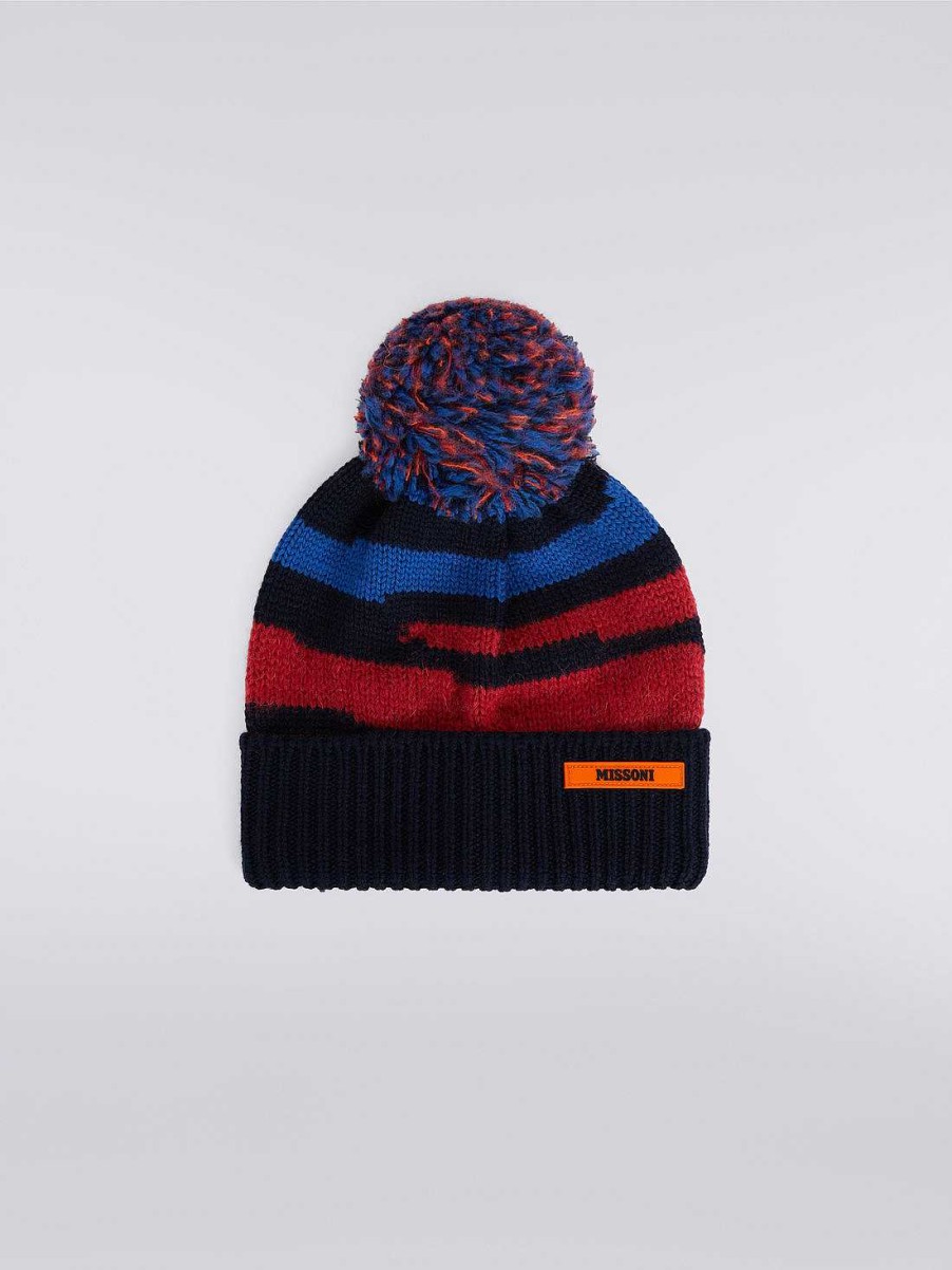 Ragazzo (4-14 Anni) Missoni | Cappello In Maglia Di Lana Fiammata Multicolore