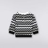 Ragazzo (4-14 Anni) Missoni | Felpa Girocollo In Cotone Zigzag Nero Bianco