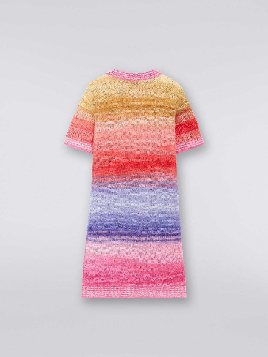 Ragazza (4-14 Anni) Missoni | Abito In Misto Mohair E Alpaca Multicolore