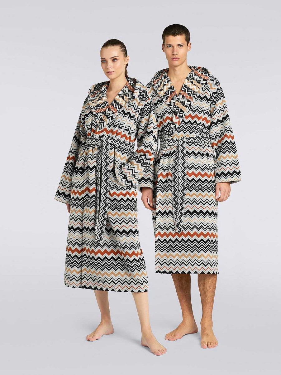 Donne Missoni Accappatoi | Accappatoio Con Cappuccio Bernard Multicolore