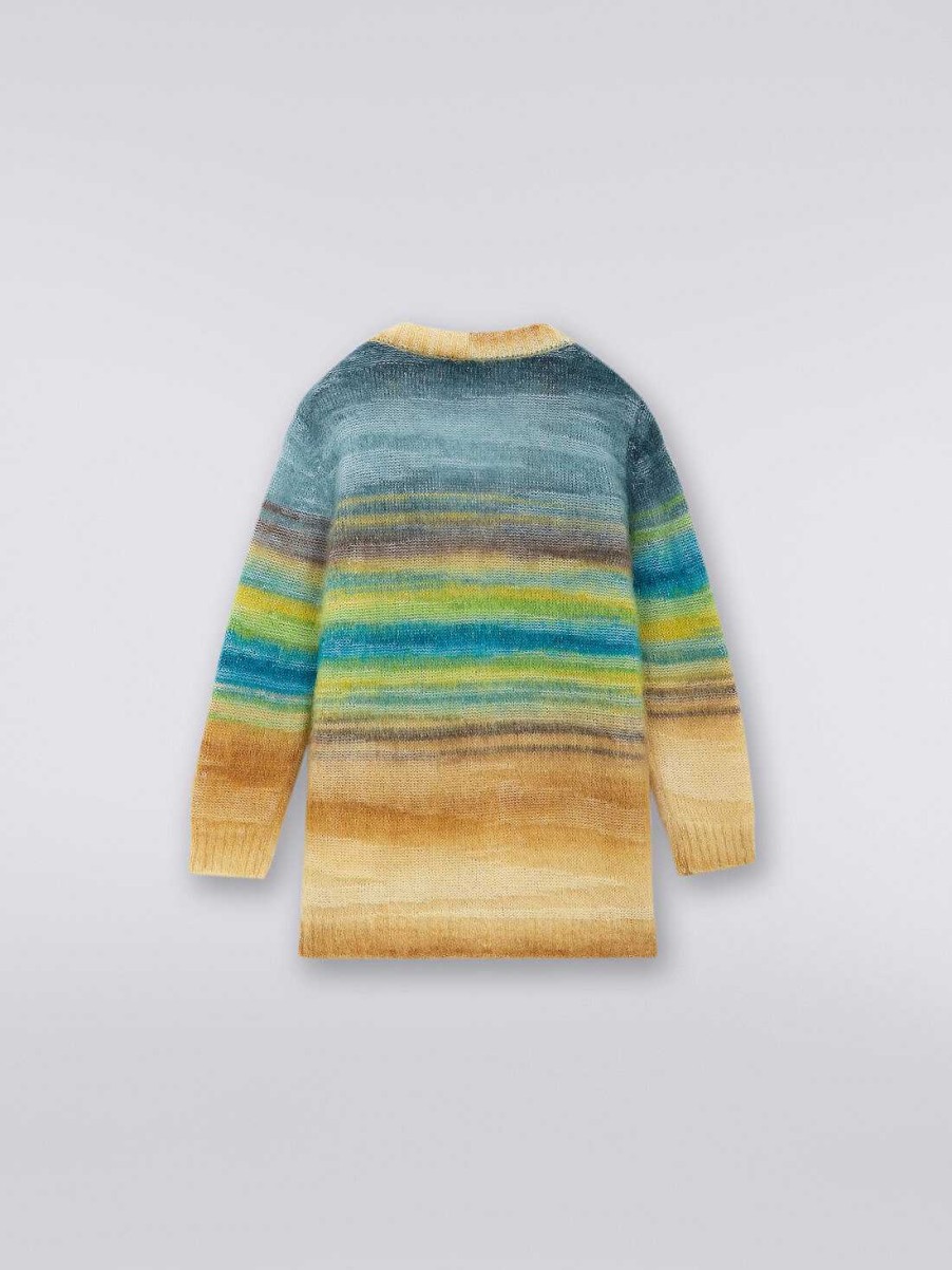 Ragazzo (4-14 Anni) Missoni | Cardigan In Misto Mohair E Alpaca Multicolore