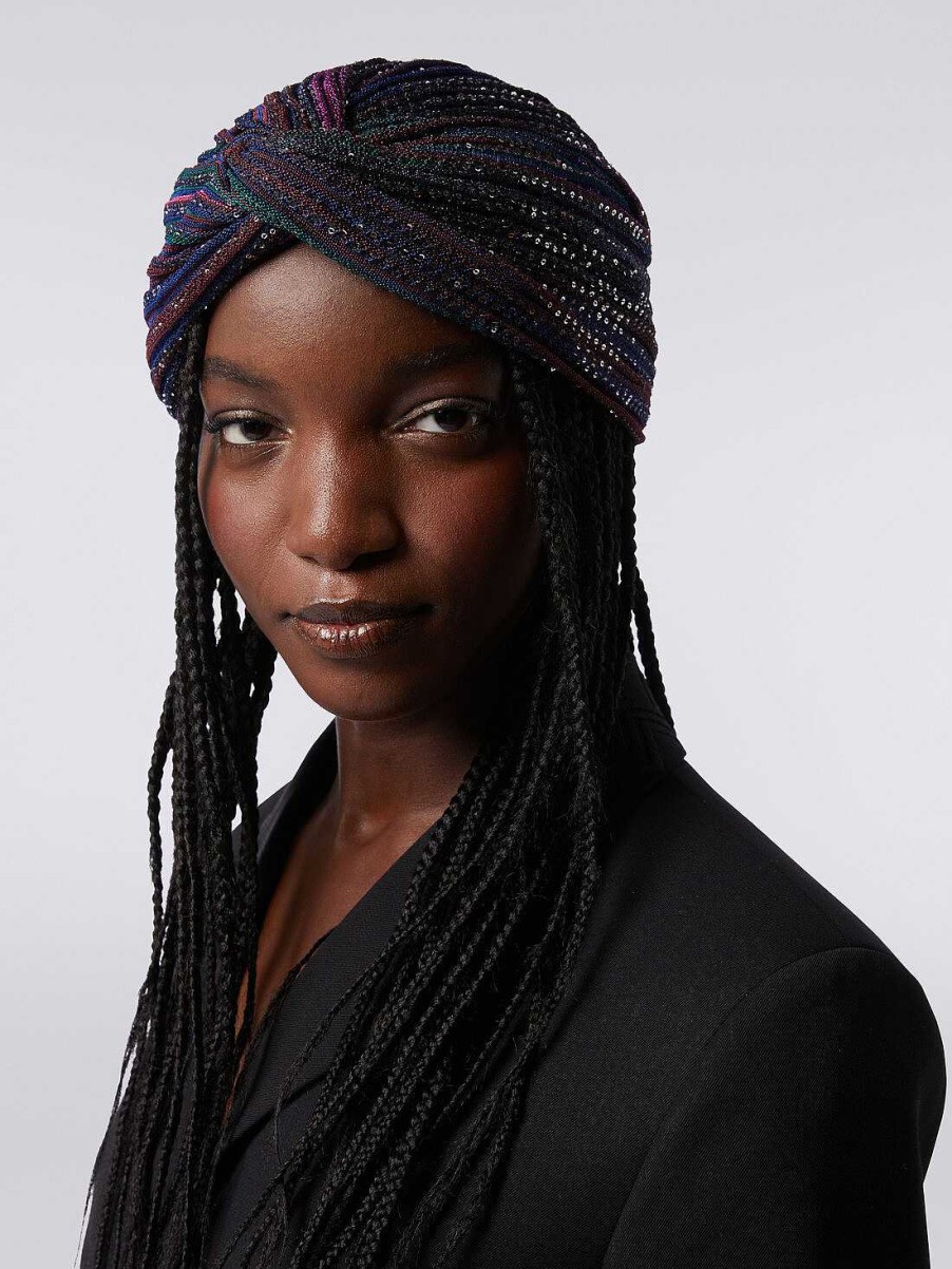 Donne Missoni Accessori Per Capelli | Turbante In Misto Viscosa Multicolore