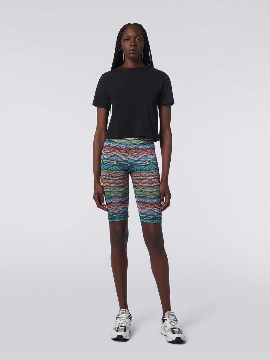 Donne Missoni Vestiario | Shorts In Nylon Stretch Stampato Multicolore