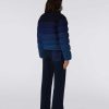 Donne Missoni Vestiario | Giubbotto Cropped In Misto Cotone Imbottito Degrade Nero Blu