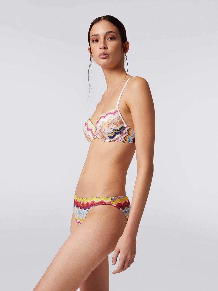 Donne Missoni Costumi Da Bagno | Bikini In Viscosa Effetto 3D Multicolore