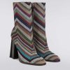 Donne Missoni Scarpe | Stivaletti In Tessuto Con Lurex Multicolore