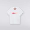 Ragazza (4-14 Anni) Missoni | T-Shirt In Cotone Con Logo Degrade Bianco