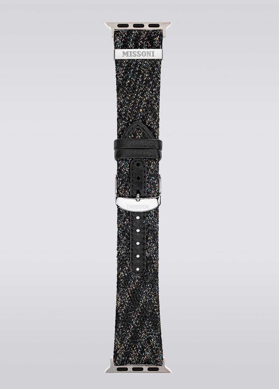 Donne Missoni Orologi | Cinturino Missoni Fabric 22 Mm Compatibile Con Apple Watch Nero