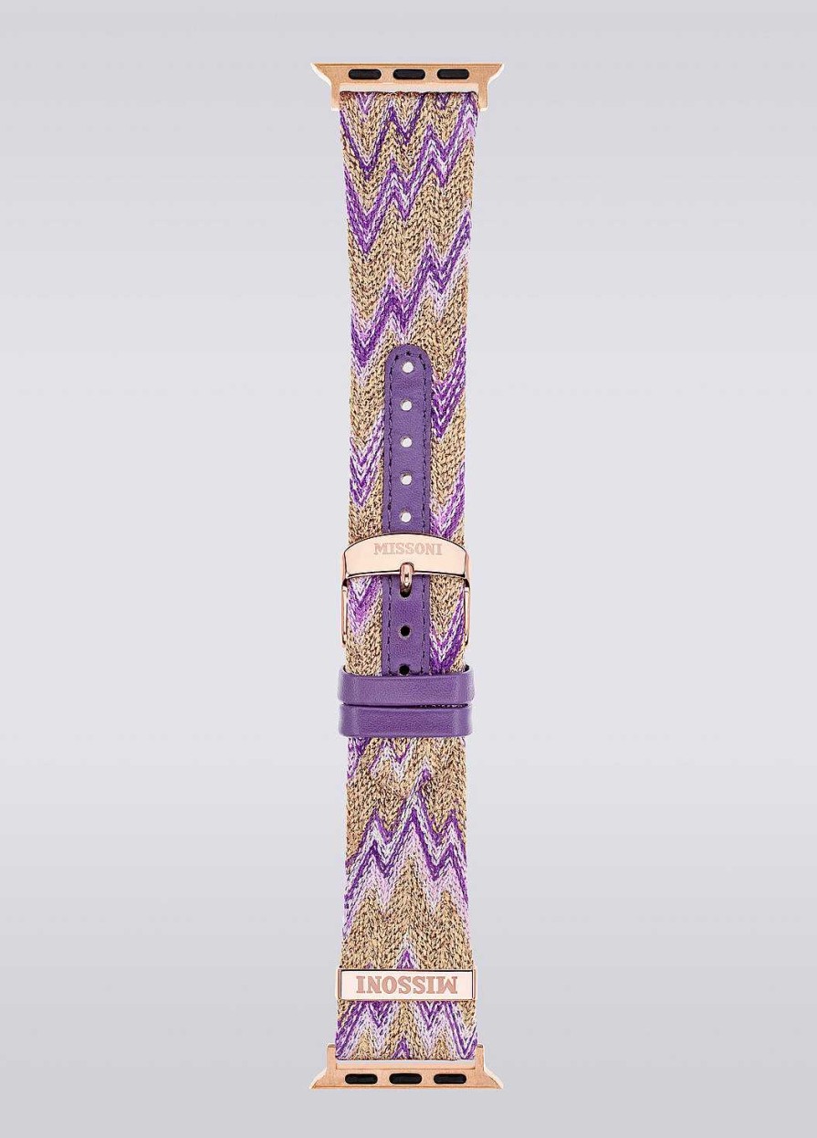 Donne Missoni Orologi | Cinturino Missoni In Tessuto Apple Multicolore