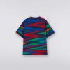 Ragazzo (4-14 Anni) Missoni | T-Shirt In Misto Cotone Fiammato Multicolore