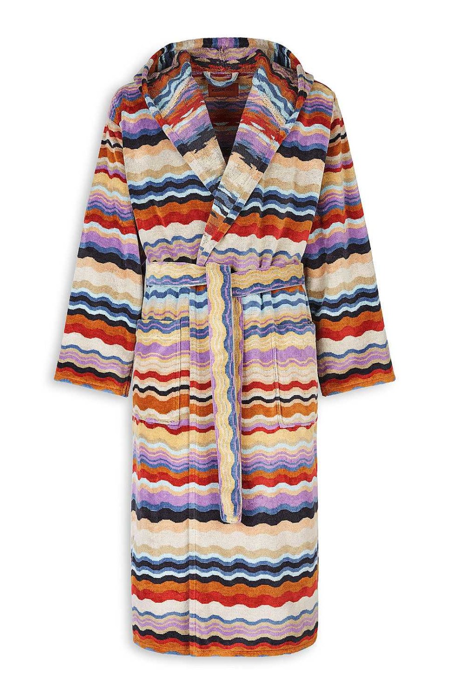 Donne Missoni Accappatoi | Accappatoio Con Cappuccio Bonnie Multicolore