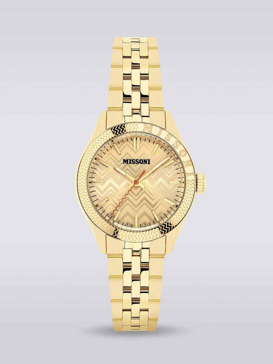 Donne Missoni Orologi | Logio Missoni Classic Da 34 Mm Oro