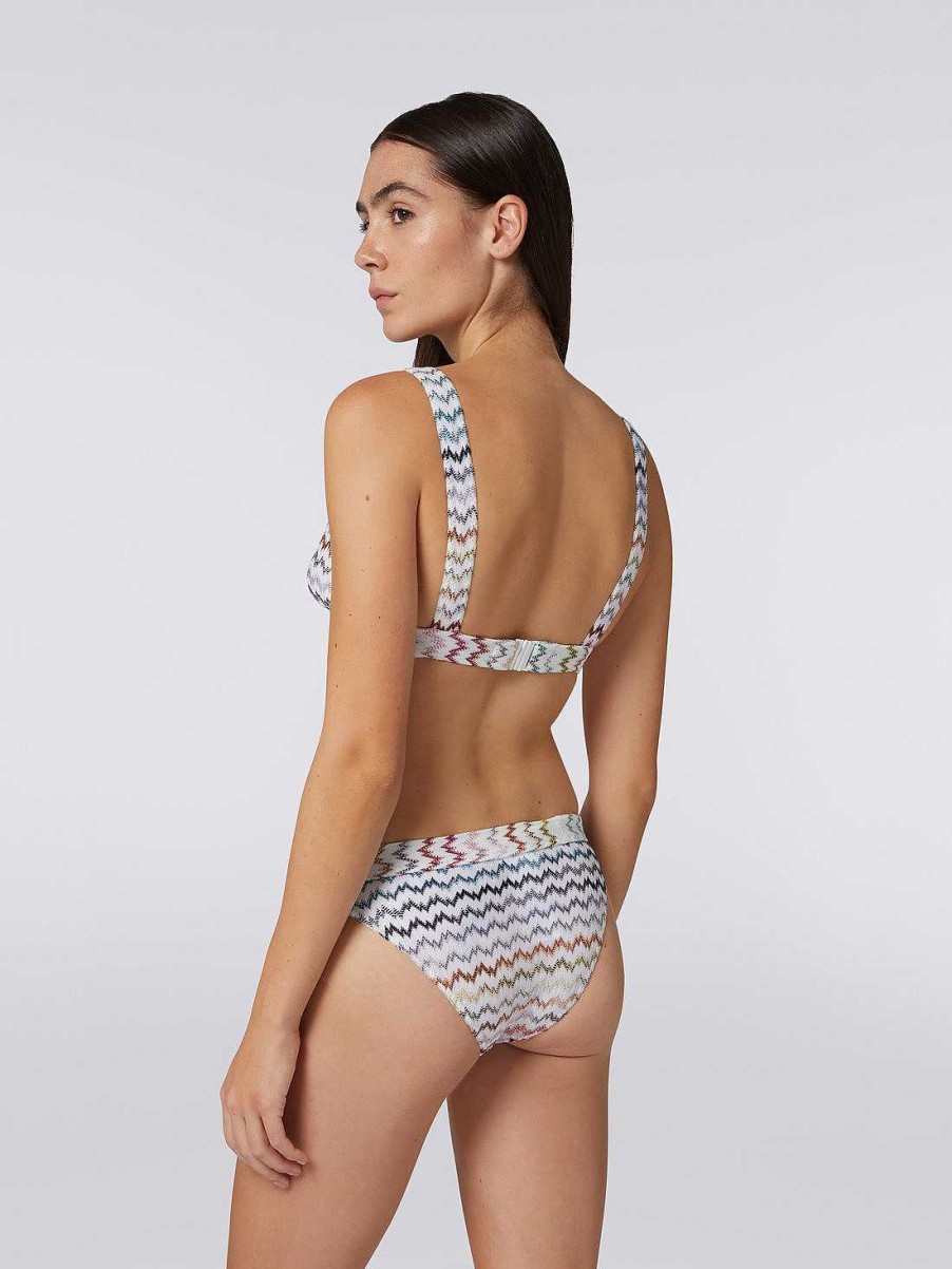 Donne Missoni Costumi Da Bagno | Bikini In Maglia Zigzag Con Lame Multicolore