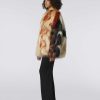 Donne Missoni Cappotti E Giacche | Cappotto Corto In Ecopelliccia Con Zigzag Multicolore