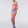 Donne Missoni Gonne | Gonna In Mohair Fiammato Spazzolato Rosa