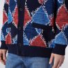 Uomini Missoni Maglieria | Cardigan In Cotone Rombo Con Scritta Logo Multicolore