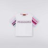 Ragazza (4-14 Anni) Missoni | T-Shirt In Cotone Con Inserti E Logo A Zigzag Multicolore