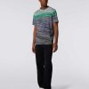 Uomini Missoni Polo E Magliette | T-Shirt In Jersey Di Cotone Fiammato Multicolore