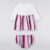 Ragazza (4-14 Anni) Missoni | Completo Due Pezzi Composto Da Abito A Maniche Lunghe Con Logo E Pantaloni Culotte In Cotone Multicolore