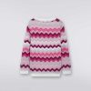 Ragazza (4-14 Anni) Missoni | Cardigan In Lana A Zigzag Con Tasche Multicolore