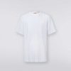 Uomini Missoni Polo E Magliette | T-Shirt Girocollo In Viscosa E Cotone Chevron Bianco