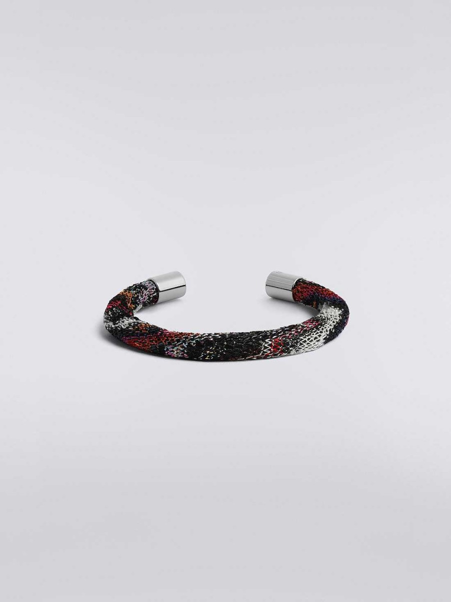 Donne Missoni Altri Accessori | Bracciale Rigido In Tessuto Con Lurex Multicolore