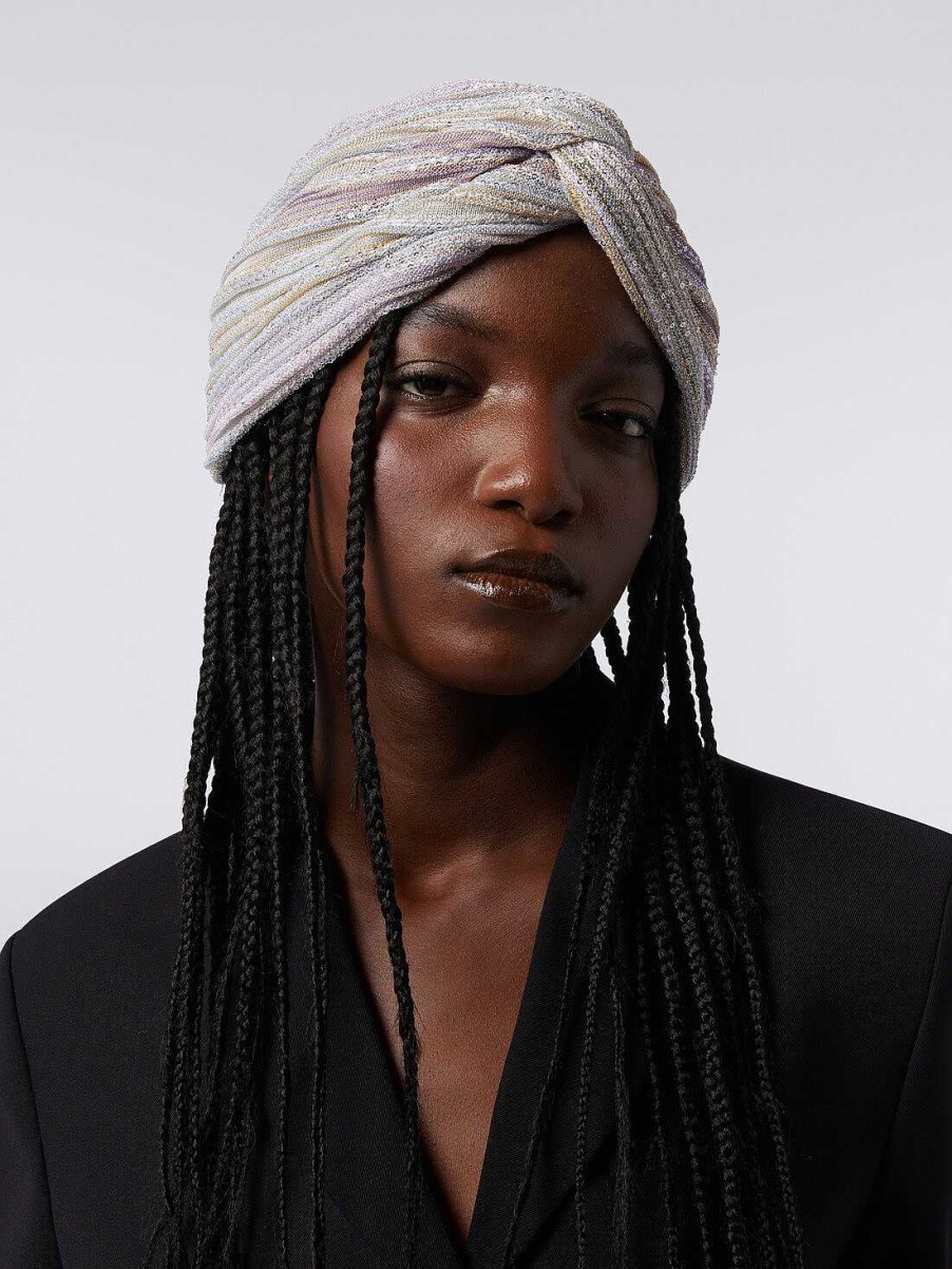 Donne Missoni Accessori Per Capelli | Turbante In Misto Viscosa Multicolore