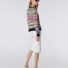 Donne Missoni Maglieria | Maglia Girocollo In Cotone E Viscosa Chevron Multicolore