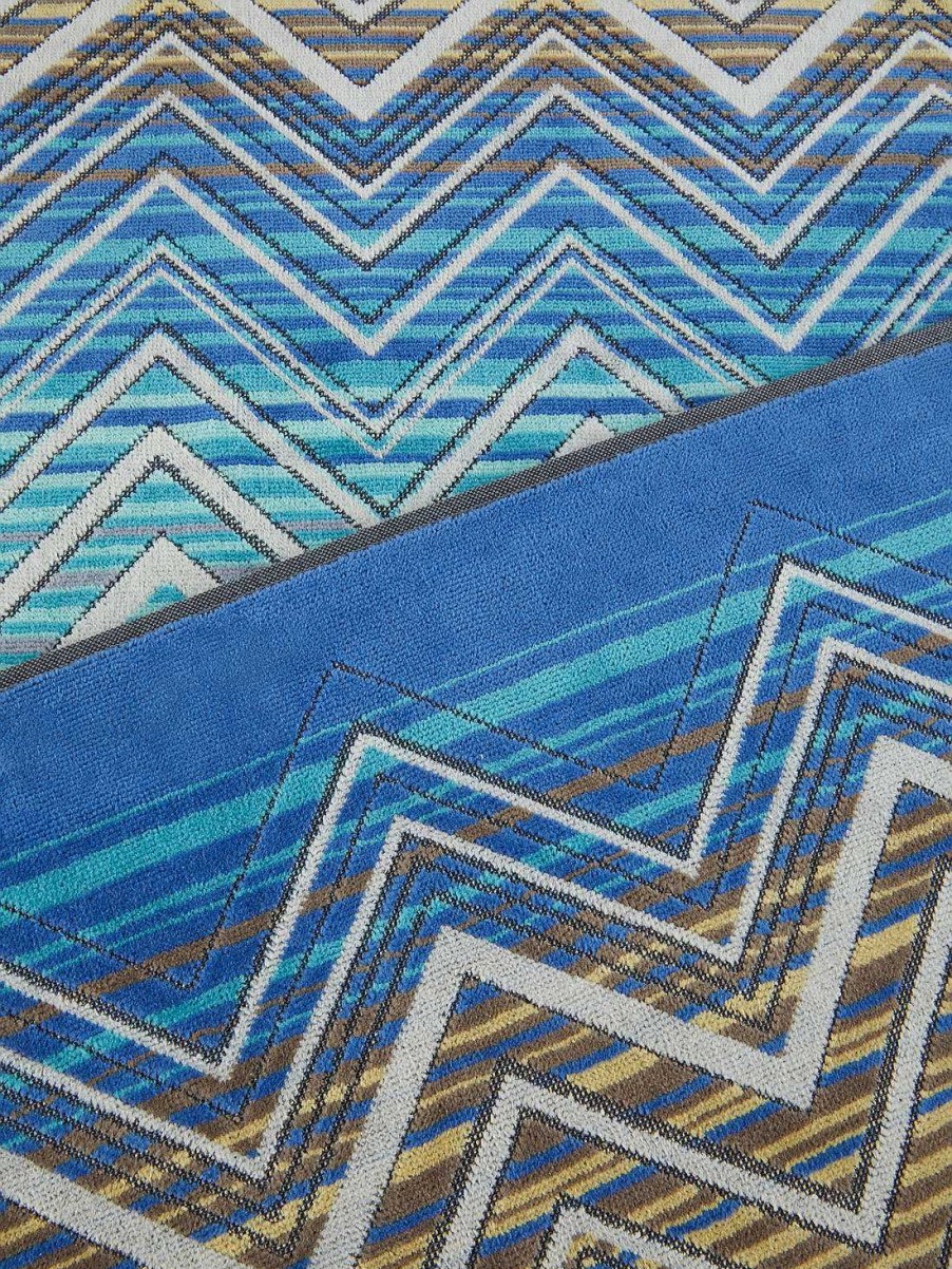 Donne Missoni Asciugamani Da Spiaggia | Telo Mare Tolomeo 100X180 Blu