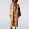 Donne Missoni Cappotti E Giacche | Cappotto Lungo In Ecopelliccia Con Zig Zag Multicolore