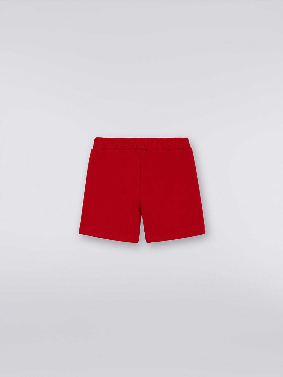 Ragazzo (4-14 Anni) Missoni | Shorts In Cotone Con Logo Rosso