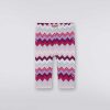 Ragazza (4-14 Anni) Missoni | Leggings In Misto Cotone A Zigzag Multicolore