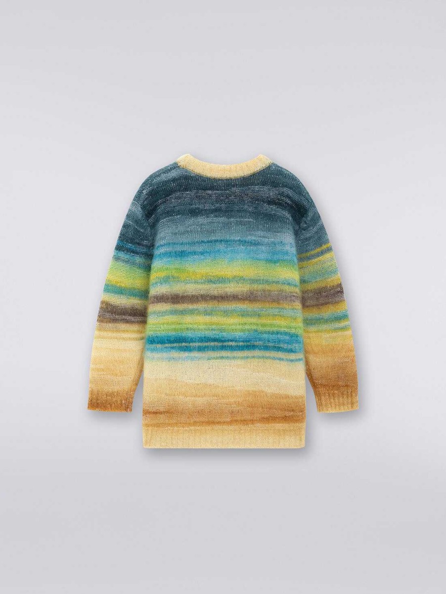 Ragazzo (4-14 Anni) Missoni | Maglia Girocollo In Misto Mohair E Alpaca Multicolore