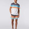 Uomini Missoni Polo E Magliette | T-Shirt Girocollo Oversize In Cotone Con Stampa Zigzag Degrade Multicolore