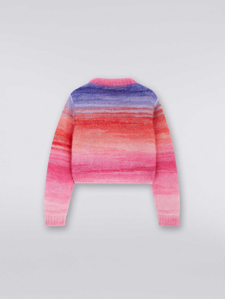 Ragazza (4-14 Anni) Missoni | Maglia Girocollo In Misto Mohair E Alpaca Multicolore