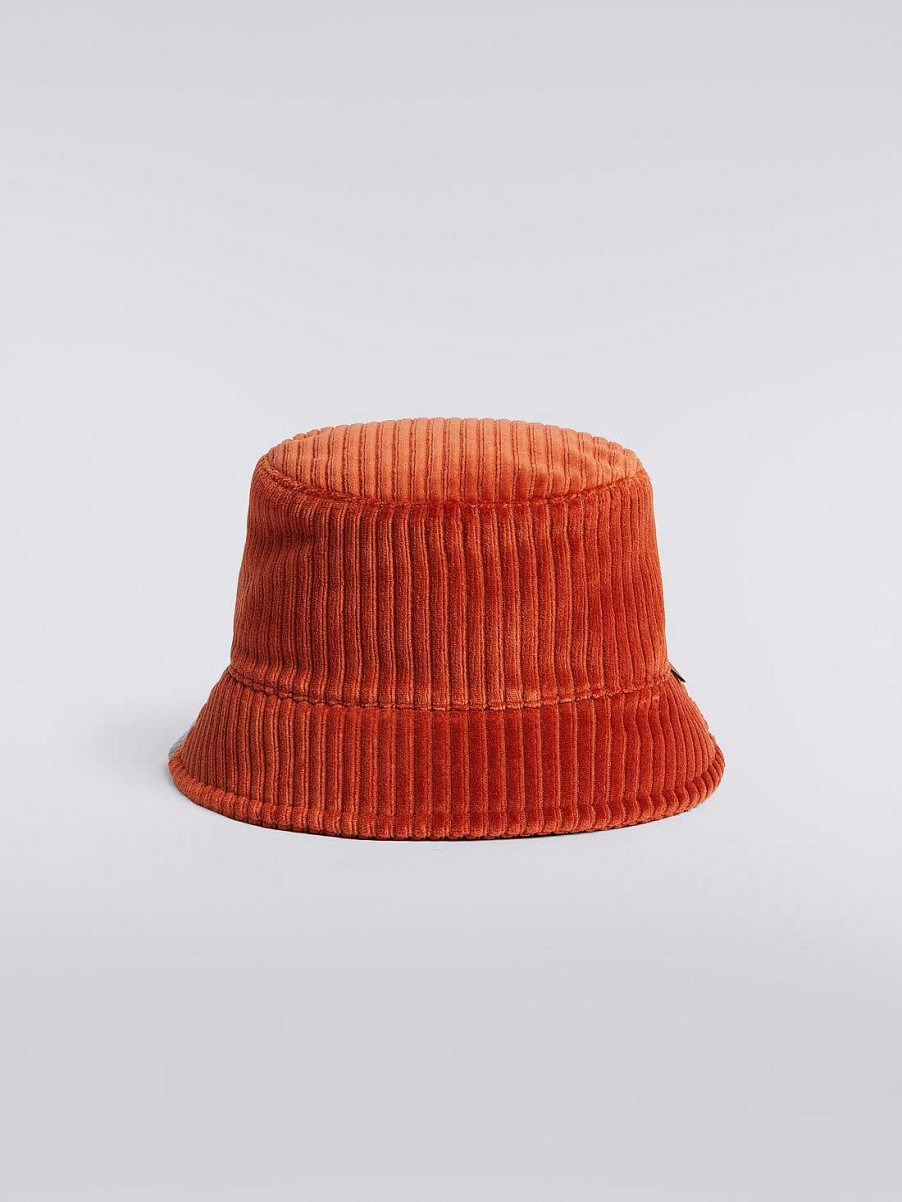 Donne Missoni Cappelli | Cappello Bucket In Misto Cotone A Coste Multicolore