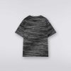 Ragazzo (4-14 Anni) Missoni | T-Shirt A Maniche Corte In Cotone Fiammato Nero