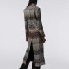 Donne Missoni Cappotti E Giacche | Cappotto Lungo In Misto Viscosa Con Paillettes Multicolore