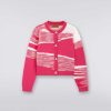 Ragazza (4-14 Anni) Missoni | Cardigan In Pura Lana Vergine Rosa