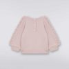 Ragazza (4-14 Anni) Missoni | Pullover In Cotone Con Arricciature E Logo Degrade Rosa