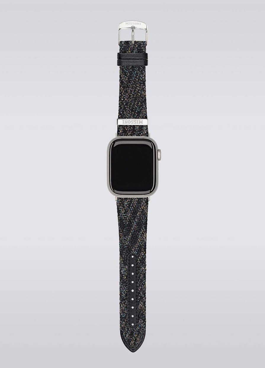 Donne Missoni Orologi | Cinturino Missoni Fabric 22 Mm Compatibile Con Apple Watch Nero