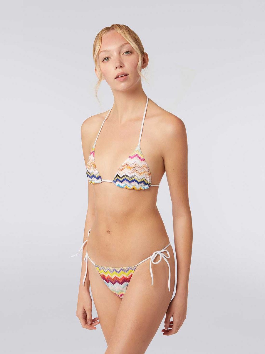 Donne Missoni Costumi Da Bagno | Bikini In Viscosa Effetto 3D Multicolore