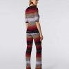 Donne Missoni T-Shirt E Top | Pullover A Coste In Cotone E Viscosa Multicolore