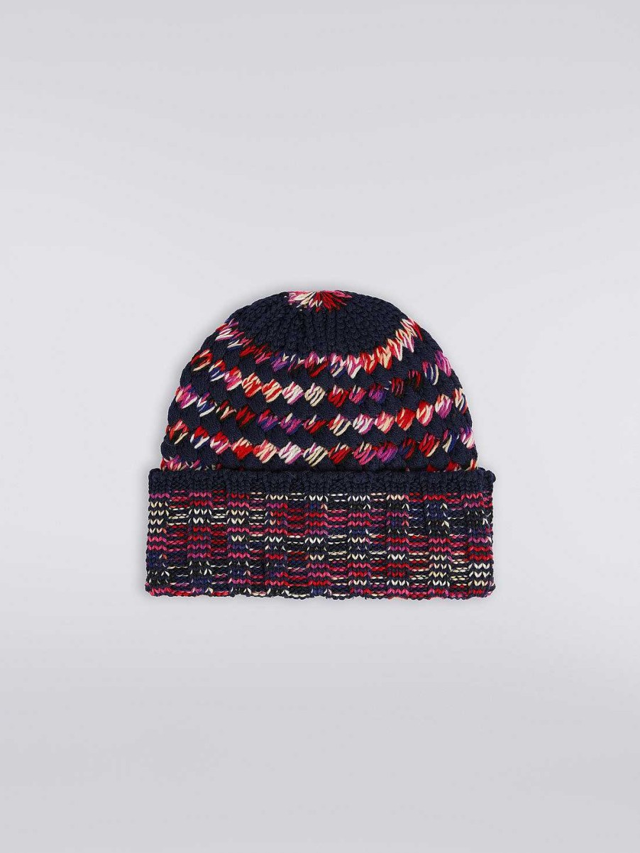 Donne Missoni Cappelli | Cappello In Maglia Di Lana Multilavorazione Multicolore